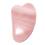 GUA SHA Rosenquarz Massagestein Lapis Vitalis inkl. Anleitung