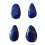 Lapislazuli Trommelstein Anhänger quer gebohrt