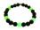 Lava Kugel Armband mit Leuchtkugeln fluoreszierend Größenwahl