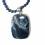 Pietersit Edelstein Kettenanhänger mit Lapislazuli Kette blau 60 cm und Silberelementen Namibia