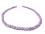 Quarz flieder lila (gefärbt) Edelstein Kugel Kette Längenwahl