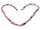 Rhodochrosit Perle Jaspis Silber Edelsteinkette Halskette Collier rosa violett