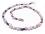 Rhodochrosit Perle Jaspis Silber Edelsteinkette Halskette Collier rosa violett