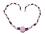 Granat Rosenquarz Edelsteinkette Halskette Collier rot rosa Längenwahl