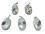 Rubin-Fuchsit Edelstein Cabochon oval Ketten Silber Anhänger