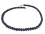 Saphir Safir blau Edelstein Kugel Kette Halskette 42 bis 47cm