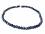 Saphir Safir dunkelblau facettiert Edelstein Kugel Stretch Armband Längenwahl