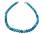 Achat blau Schlangenachat Edelsteinkette Kugelkette Kette Halskette