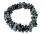 Schneeflockenobsidian Apachenträne Edelstein Scheiben Nugget Stretch Armband
