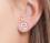 Echtsilber Ohrstecker bicolor rosegold Silber Zirkonia