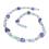 Sommertyp Farben Edelsteinkette Halskette Kette Chalcedon Rosenquarz Sodalit Serpentin