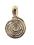 Spiral Ketten Anhänger in Gold getaucht