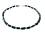 Turmalin Schörl schwarz Aqua Aura blau Designerkette Halskette Kette Collier