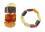 Bernstein braun gelb Finger Ring quadratisch Elastikband dehnbar