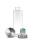Trinkflasche ViA | LEBENSKRAFT Smaragd · Aquamarin · Rauchquarz · Bergkristall