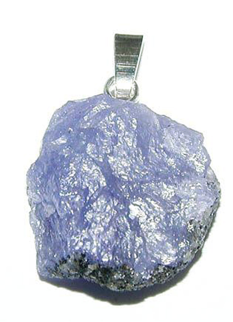 Andenopal Anhänger Blau-Grün - Rohstein Mit Echtsilberöse 20x20x10mm