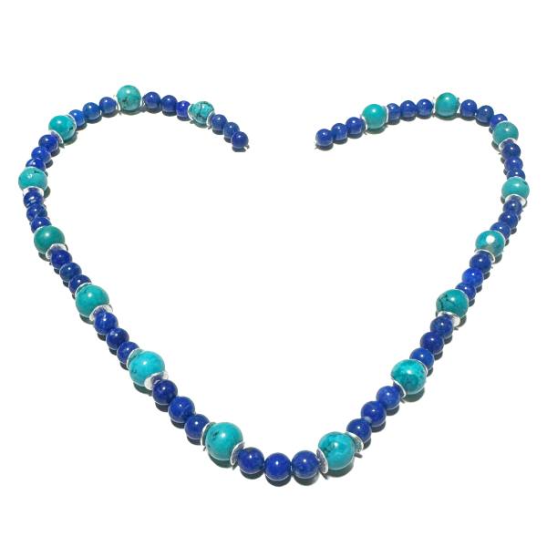Lapis Lazuli Armband Runde Perlen 2mm Stapelbar Armband - Österreich
