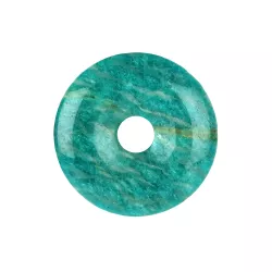 Amazonit blaugrün Edelstein Donut 4 cm