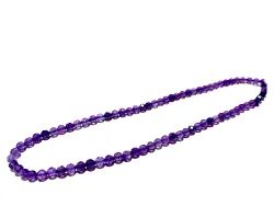 Amethyst facettiert violett lila Edelstein Stretch Fußkettchen Längenwahl