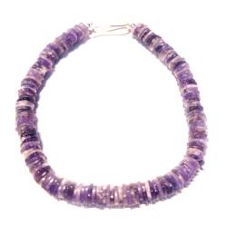 Amethyst Square Quadrate Edelstein Kette Halskette