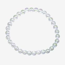 Angel Aura Bergkristall irisierend Edelstein Armband Stretcharmband
