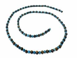 Edelstein Brillenkette Apatit blau Jaspis braun Echtsilber Brillenband