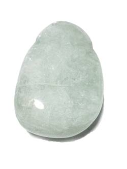 Aquamarin blaugrün TropfenTrommelstein Edelstein Heilstein Anhänger gebohrt