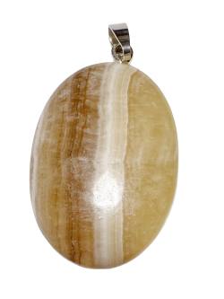 Aragonit Edelstein Cabochon oval Silber Anhänger Kettenanhänger