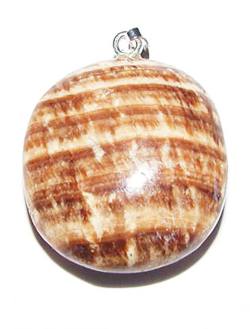 Aragonit Edelstein Cabochon Trommelstein Silber Anhänger Kettenanhänger