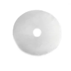 Baryt Edelstein Donut Anhänger weiß 4 cm