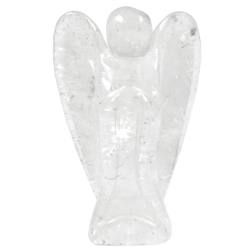 Bergkristall Edelstein Engel Statue stehend 5 cm