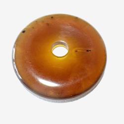 Bernstein braun cognac Donut 4 cm