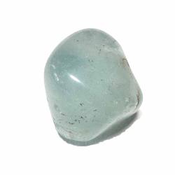 Topas blau Trommelstein Edelstein Anhänger gebohrt