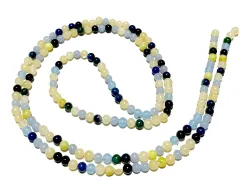 ...fröhlich, bunte Brillenkette.