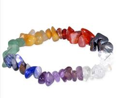 Chakra Edelstein Elastik Splitter Armband