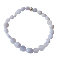 Chalcedon Nugget Edelstein Armband Größenwahl