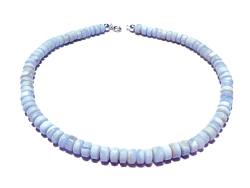 Chalcedon Edelstein Scheiben Kette Größenwahl