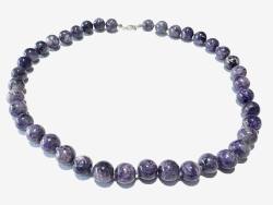 Charoit lila Edelstein Kette Kugelkette Halskette