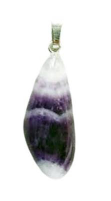 Amethystquarz Chevron Amethyst Edelstein Ketten Anhänger