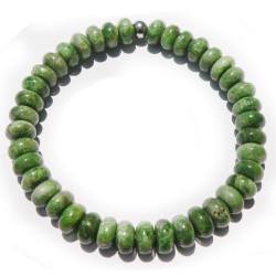 Chrom-Diopsid Edelstein Button Armband grün Größenwahl Sternsmaragd