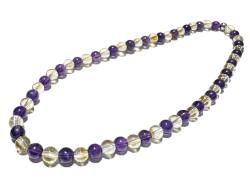 Citrin Zitrin gelb Amethyst violett Edelstein Heilstein Fußkettchen Längenwahl