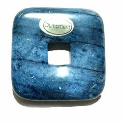 Dumortierit Edelstein Donut quadratisch