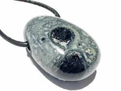 Ryolith Eldarit Jaspis Edelstein Heilstein Anhänger gebohrt