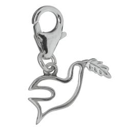 Friedenstaube Frieden Peace Charm Anhänger Sterlingsilber