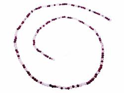 Edelstein Brillenkette Granat Rosenquarz Echtsilber Perlen Brillenband Längenwahl