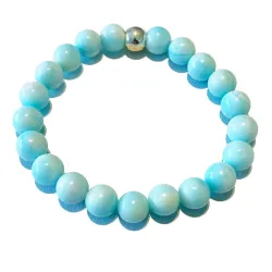 Hemimorphit mint blau Edelstein Kugel Armband Längen Wahl