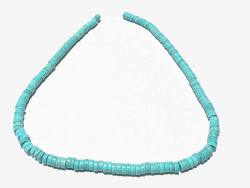 Howlith türkis Heishi Button Kette