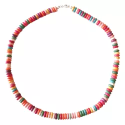 Howlith Edelstein Button Kette bunt multicolor Größenwahl