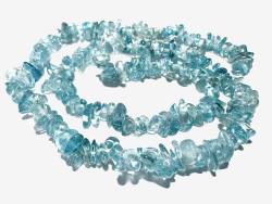 Apatit Edelstein Heilstein Splitter Kette Halskette blau-grün