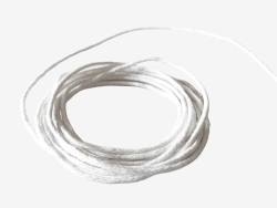 Baumwollband weiß Band Kordel basteln/Schmuckanhänger 100 cm 2 mm